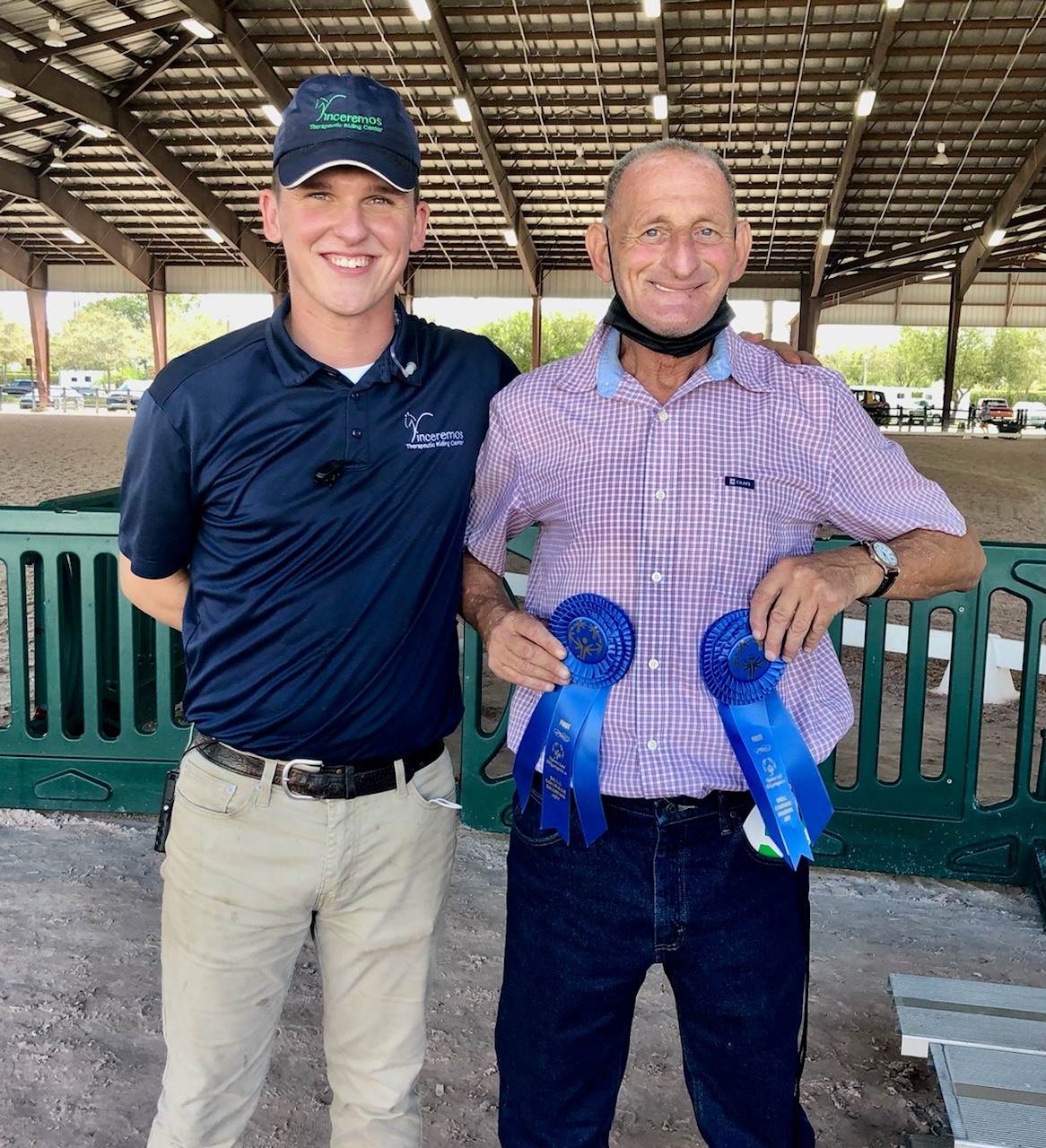 Coach Sean O'Malley with Bruce Mayo
